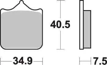 Akce Brzdové destičky DP Brakes přední HUSQVARNA 630 SM rok 10-12