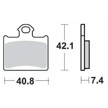 Vysoce Kvalitní Brzdové destičky DP Brakes zadní KTM 85 SX (malá kola) rok 12-20
