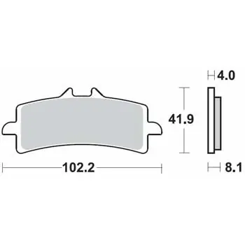 Zlevněný Brzdové destičky DP Brakes přední DUCATI 1262 XDiavel rok 18-20