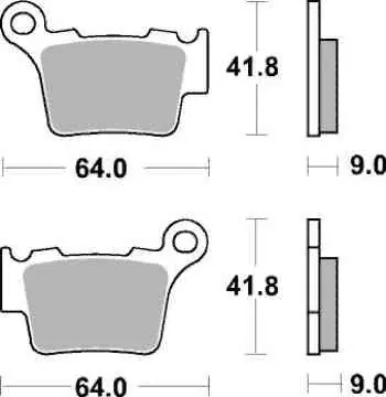Výhodná Nabídka Brzdové destičky DP Brakes zadní HUSABERG FE 501 rok 13-15