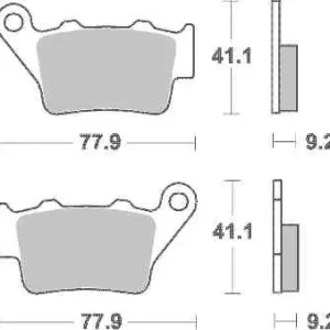 Značkový Brzdové destičky DP Brakes zadní YAMAHA WR 125 (98) rok 96-13