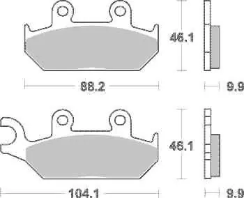 Výhodná Nabídka Brzdové destičky DP Brakes přední YAMAHA XT 600 K (91-94) rok 91-94