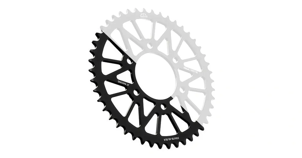 Hliníková řetězová rozeta JT JTA 808-48BLK 48 zubů, 520 černá JTA808.48BLK Trendový