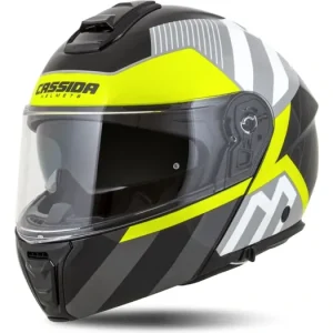 Přilba Modulo 2.1 Profile, CASSIDA (bílá/černá/žlutá fluo/šedá, plexi s přípravou pro Pinlock) Originální