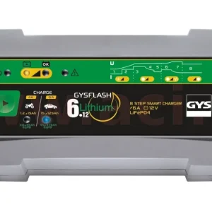 Aktuální Nabíječka GYSFLASH LITHIUM 6A, 12 V, 1-125 Ah, 4/6 A
