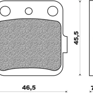 Brzdové destičky, NEWFREN (směs OFF ROAD DIRT SINTERED) 2 ks v balení M502-903 Levný
