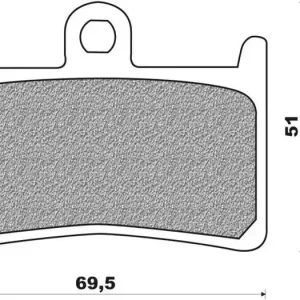 Brzdové destičky, NEWFREN (směs ROAD TOURING SINTERED) 2 ks v balení M502-922 Vysoce Kvalitní