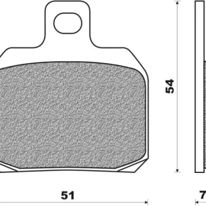 Brzdové destičky, NEWFREN (směs ROAD TOURING ORGANIC) 2 ks v balení M502-928 Akce