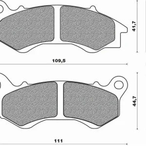 Brzdové destičky, NEWFREN (směs SCOOTER ELITE ORGANIC) 2 ks v balení M502-942 Kup Teď