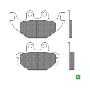 Rychlé Dodání Brzdové destičky, NEWFREN (směs ROAD TOURING ORGANIC) 2 ks v balení M502-972