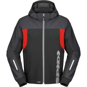 Sleva Bunda HOODIE H2OUT, SPIDI (černá/antracit/červená)