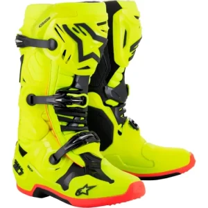 Omezená Nabídka Boty TECH 10, ALPINESTARS (žlutá fluo/černá/červená fluo)