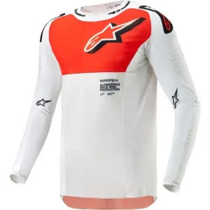 Dres SUPERTECH WARD, ALPINESTARS (bílá/oranžová, vel. XL) Akční Nabídka