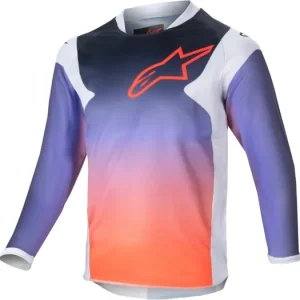 Vrácení Zdarma Dres RACER HOEN KIDS, ALPINESTARS, dětský (světle šedá/gradient/černá, vel. 2XS)