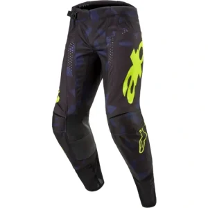 Rychlé Dodání Kalhoty TECHSTAR RANTERA, ALPINESTARS (černá/modrá/žlutá fluo) 2024