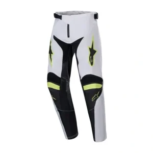 Kalhoty RACER LUCENT, ALPINESTARS, dětské (bílá/černá/žlutá fluo) 2024 Nízká Cena