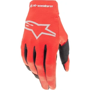 Tovární Cena Rukavice RADAR, ALPINESTARS (červená/stříbrná) 2024