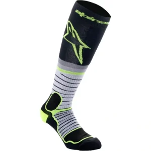 Kup Teď Ponožky MX PRO, ALPINESTARS (černá/žlutá fluo/šedá) 2024