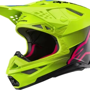 Vysoce Kvalitní Přilba SUPERTECH S-M10 UNITE, ALPINESTARS (žlutá fluo/černá/růžová)
