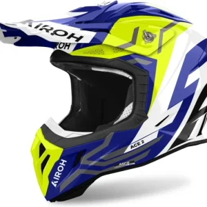 Autentický Přilba AVIATOR ACE 2 Ground, AIROH (lesklá žlutá, vel. XL) 2025