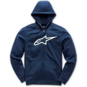 Nejlepší Cena Mikina AGELESS II FLEECE, ALPINESTARS (modrá/bílá, vel. S)