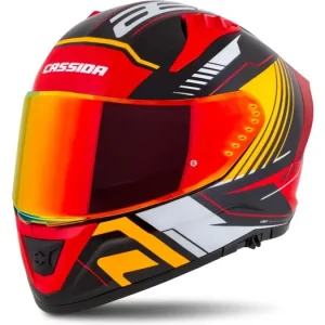 Přilba Aero Drome, CASSIDA (černá met./oranžová/červená/bílá) 2025 Pouze Dnes