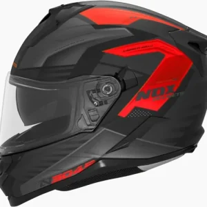 Přilba N304S CARVER, NOX (černá matná,červená) 2025 Exkluzivní