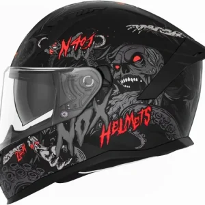 Nejlepší Volba Přilba N401 ZUMBI, NOX (černá matná,červená) 2025