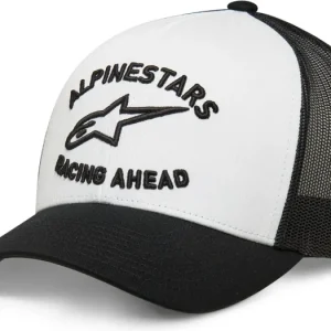 Kšiltovka TRIPLEER, ALPINESTARS (bílá/černá/bílá) Nová Kolekce