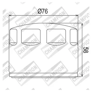 Nízká Cena Olejový filtr CHAMPION COF465 100609775