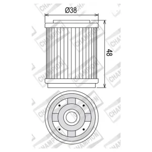 Olejový filtr CHAMPION COF043 100609635 Dokud Zásoby Vydrží