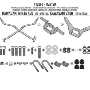 KAPPA zadní nosič kufru KAWASAKI NINJA 400 (18-22) s 400 (19-22) (bez plotny) Výprodej