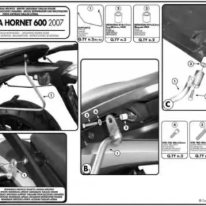KAPPA nosič pod boční brašny HONDA CB 600F HORNET 07-10 Doprava Zdarma