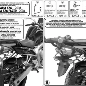 Vysoce Kvalitní KAPPA nosič pod boční brašny YAMAHA FZ6 04-06