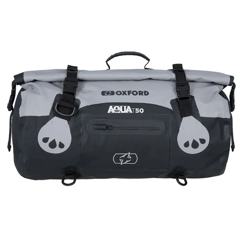 OXFORD brašna AQUA T-50 ROLLBAG voděodolná objem 50L barva černá/šedý Exkluzivní