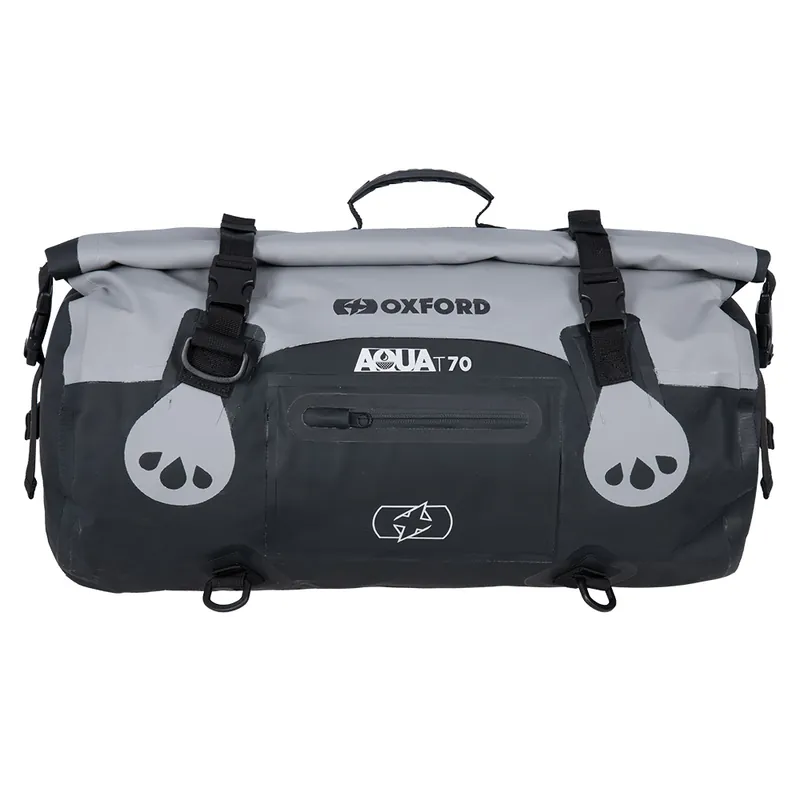 Originální OXFORD brašna AQUA T-70 ROLLBAG voděodolná objem 70L barva černá/šedý