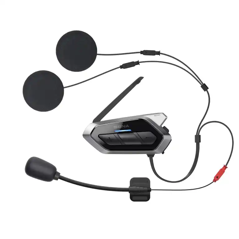 Časově Omezené SENA interkom motocyklový 50R QUANTUM MESH 2.0 BLUETOOTH 5.0 do 2000M s FM rádiem a audio systémem HARMAN KARDON ( 1 sada ) (EL)