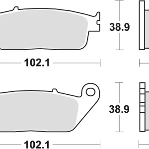 TRW ZF brzdové destičky KH196 organické HONDA CBR 1000F, 90-92 ST 1100 90-95, YAMAHA MT-01 05-12, zadní Koupit Online