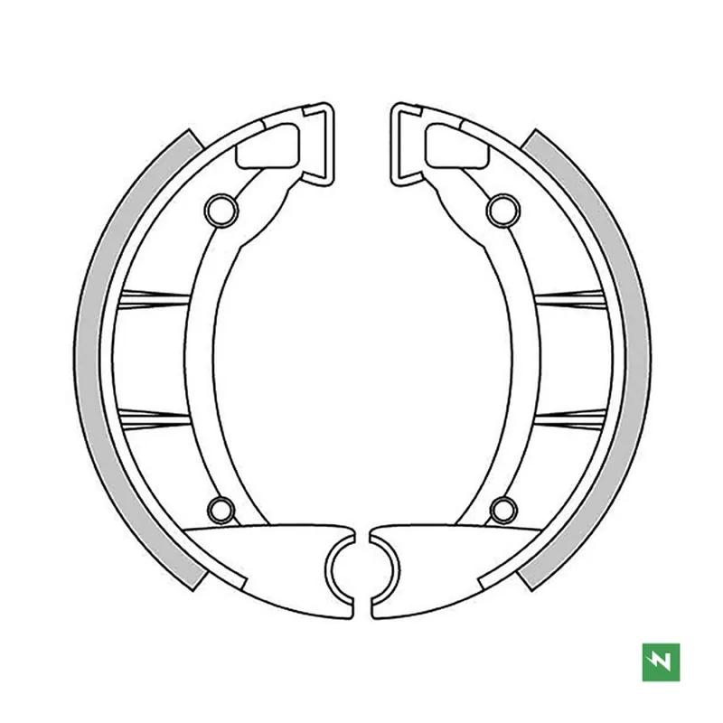 Akční Cena NEWFREN brzdové čelisti - pakny BENELLI CITYBIKE 50, S50 81-, SCOOTY 50, FANTIC ISSIMO 50 84-, GARELLI BASIC / NOI / VIP, dolů MAXI EXECUTIVE 80 88- (90/18mm)