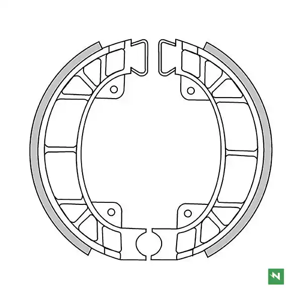 Cenový Hit NEWFREN brzdové čelisti - pakny PIAGGIO SCATTO 50; ZUM 50