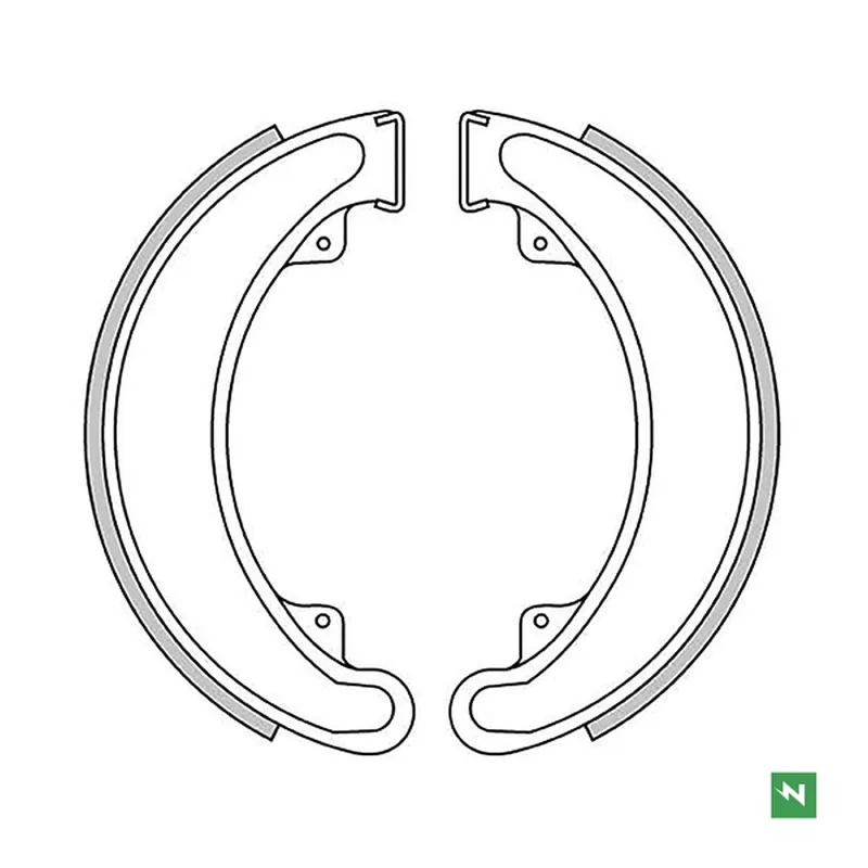 Vysoce Kvalitní NEWFREN brzdové čelisti - pakny HONDA CB 250/360/400 73-79, ATC 250 85-88, TRX 250/300 85-00 zadní (160X30mm)