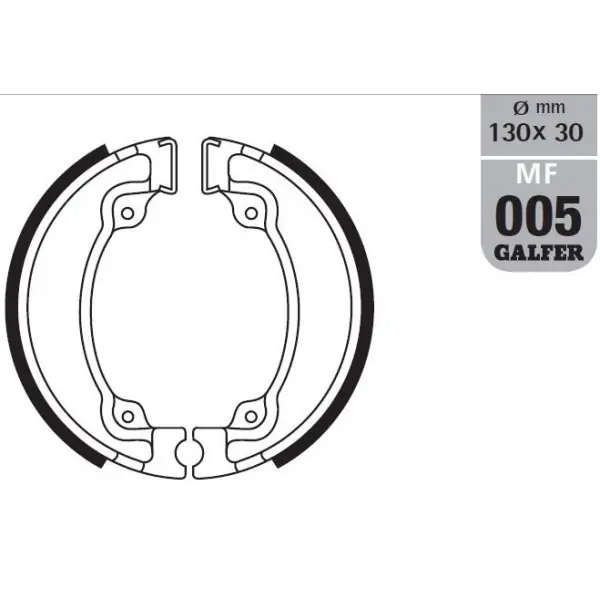 Garance Vrácení Peněz GALFER brzdové čelisti - pakny zadní SH318 HONDA CA 125 REBEL 95-, cmX 250 96-07, NX 650 doMINATOR 87-88, VT 125 SHAdoW 00-, XL 600L/R 83-87, XL/XR 500R 83-84, XL 600V TRANSALP 87-90