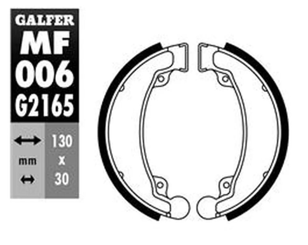 Objednat Nyní GALFER brzdové čelisti - pakny zadní SH310 HONDA CB 125 74-89, CB 250 88-97, XBR 500 85-, TRX 250 03-09