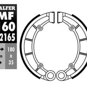 Poslední Šance GALFER brzdové čelisti - pakny zadní KAWASAKI KDX 200 85-88, KH 500 76-, KX 125 84