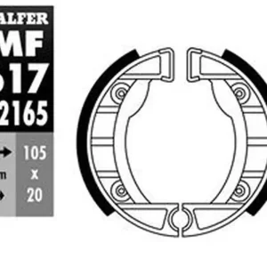 GALFER brzdové čelisti - pakny přední PIAGGIO VESPINO 50 80-, zip 50 92 Prémiový