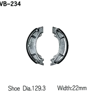 Záruka V Ceně VESRAH brzdové čelisti - pakny YAMAHA YZ 125 84, YZ 250 82-84, YZ 465 80-82, YZ 490 82-84, IT 250 84, IT 465 81-82, IT 490 82-85, TT 600 83-84 zadní vyrobeno v Japonsku