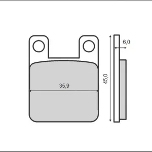 BRENTA brzdové destičky KH115 (organické) Přímo Od Výrobce