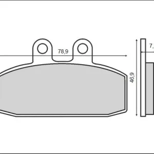 BRENTA brzdové destičky KH256 / KH113 (organické) přední Sezónní Sleva