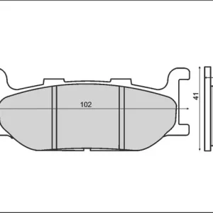 Nová Kolekce BRENTA brzdové destičky KH179 (organické) YAMAHA XJ/XV/XVS/XP přední