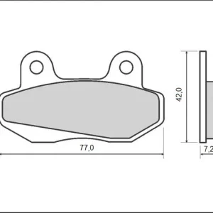 BRENTA brzdové destičky KH086 (organické) Sleva